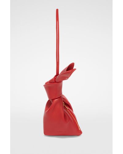Jil Sander Rabbit Pouch Small - Red