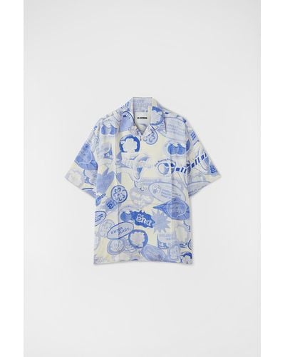 Jil Sander Printed Shirt - Blue