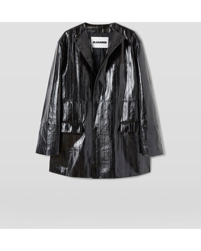 Jil Sander Lederjacke - Schwarz