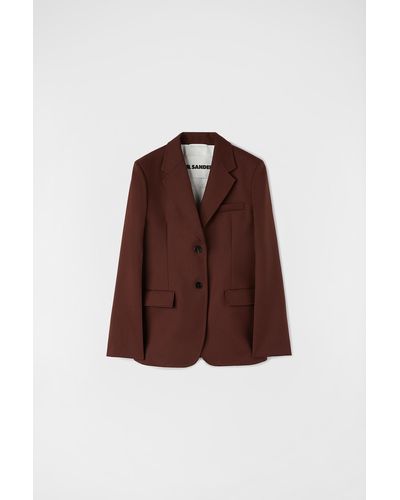 Jil Sander Tailored Jacket - Brown