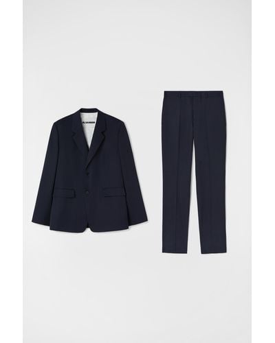 Jil Sander Tailored Suit For Male - Blue