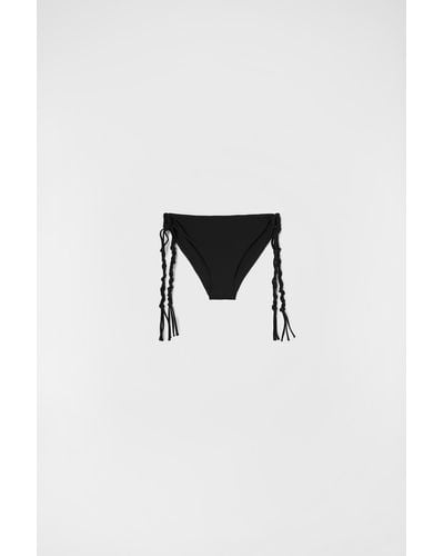 Jil Sander Tangle Bikini Slip - Black