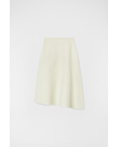 Jil Sander Asymmetrical Skirt - White