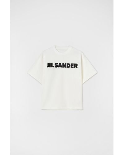 Jil Sander T-Shirt con Logo - Bianco