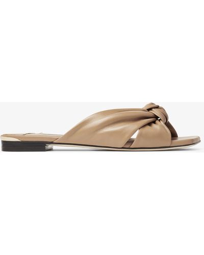 Jimmy Choo Avenue Flat - Natural