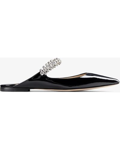 Jimmy Choo Bing Patent Flat - Black