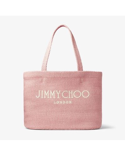 Jimmy Choo Beach Tote E/W - Pink