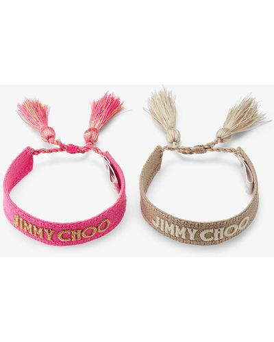 Jimmy Choo Beach Bracelet Set - Pink