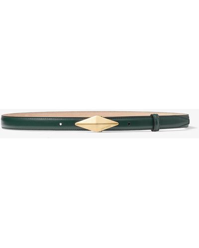 Jimmy Choo Diamond clasp belt - Grün