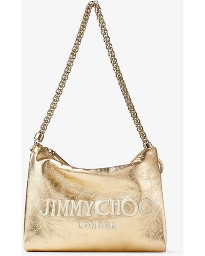 Jimmy Choo Callie Shoulder Gold/ecru/light Gold One Size - ナチュラル