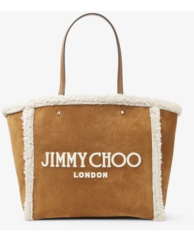 Jimmy Choo Avenue Tote Bag - Brown