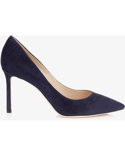 Jimmy Choo Anouk Suede Court Shoes - Blue