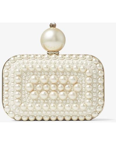 Jimmy Choo Micro Cloud Clutch - White