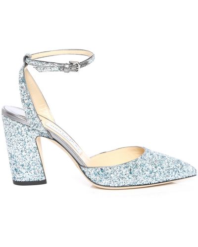 Jimmy Choo Micky 85 Spitze Pumps - Blau