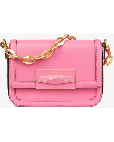 Jimmy Choo Diamond Crossbody Candy Pink/gold One Size - ピンク