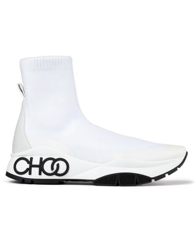Jimmy Choo Raine Sock/f Sneakers - White