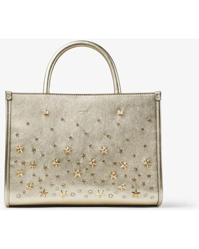 Jimmy Choo Avenue S Tote Light Gold/light Gold One Size - メタリック