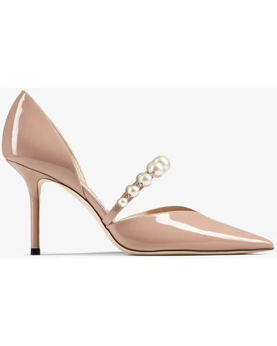 Jimmy Choo Aurelie 85 Ballet Pink/white 34 - ピンク