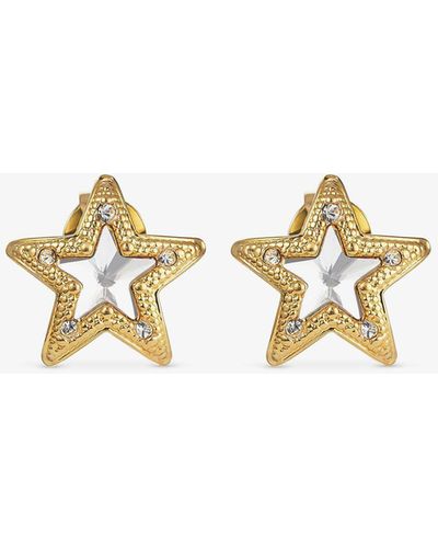Jimmy Choo Jc Star Studs Gold One Size - メタリック