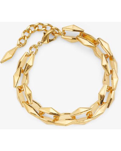 Jimmy Choo Diamond Chain Bracelet Gold One Size - メタリック