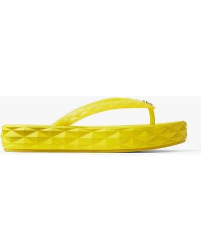 Jimmy Choo Diamond Flip Flop - Yellow
