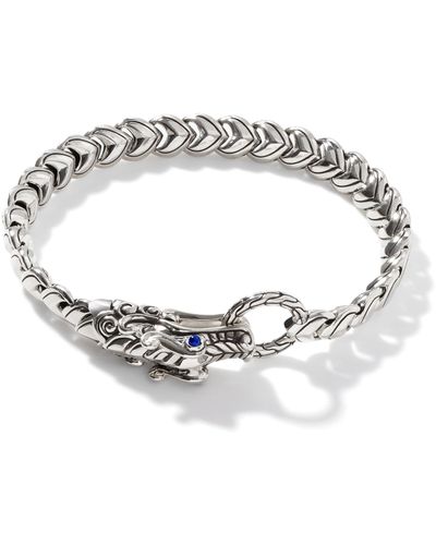 John Hardy Legends Naga Link Bracelet In Sterling Silver - Metallic