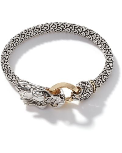 John Hardy Legends Naga Bracelet In Sterling Silver/18k Gold - Metallic