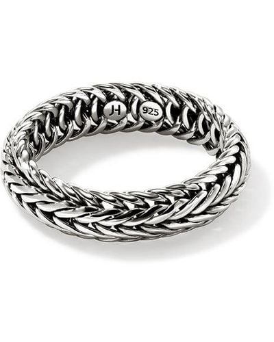 John Hardy Kami Chain Ring In Sterling Silver - Metallic
