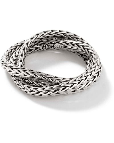 John Hardy Classic Chain Rolling Ring In Sterling Silver - Metallic