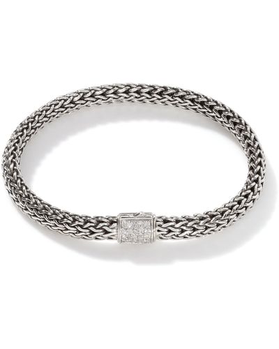 John Hardy Classic Chain 6.5mm Reversible Bracelet In Sterling Silver - Metallic