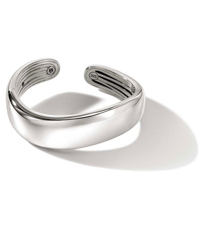 John Hardy Surf Hinged Cuff Bracelet In Sterling Silver, Medium - Metallic
