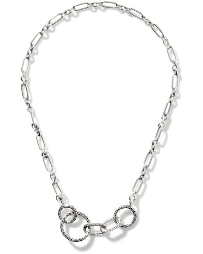 John Hardy Multi Keyring Necklace In Sterling Silver, 18 - Metallic