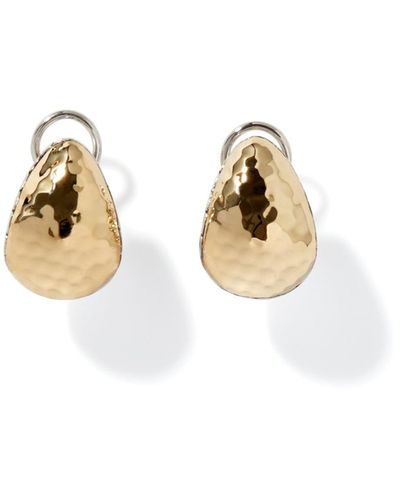 John Hardy Palu Buddha Belly Earring In Sterling Silver/18k Gold - Metallic