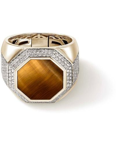 John Hardy Signet Ring In 14k Yellow Gold - Metallic