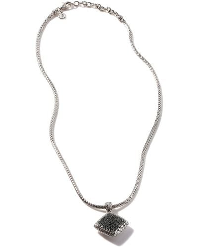 John Hardy Classic Chain Pendant Necklace In Sterling Silver - Metallic