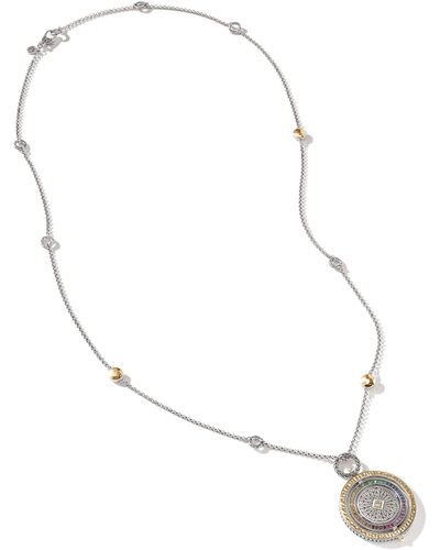 John Hardy Moon Door Pendant Necklace In 18k Gold & Sterling Silver - Metallic