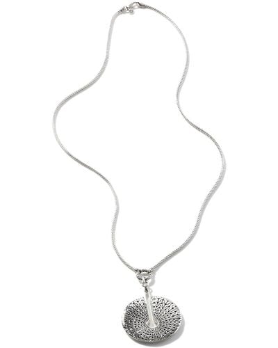 John Hardy Carved Chain Pendant Necklace In Sterling Silver, 32 - Metallic