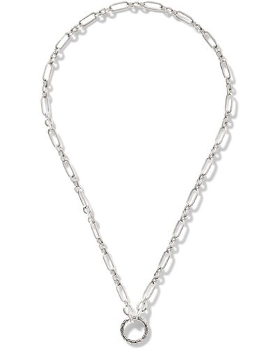 John Hardy Keyring Necklace In Sterling Silver, 20 - Metallic