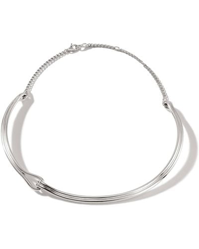 John Hardy Surf Collar Necklace In Sterling Silver, 16/17 - Metallic