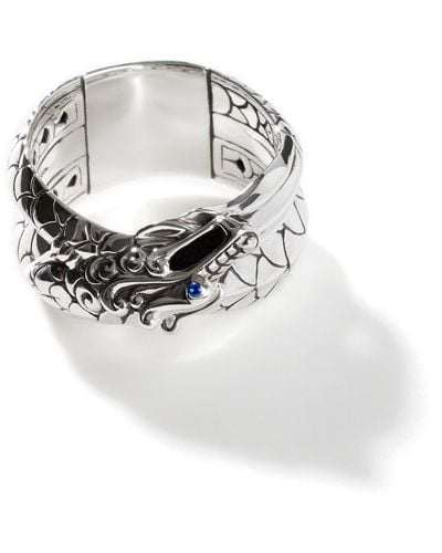 John Hardy Legends Naga Overlap Ring In Sterling Silver - White