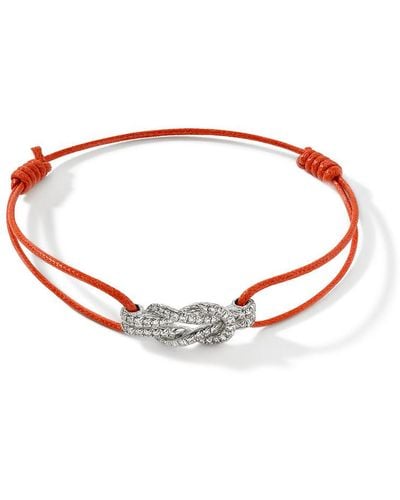 John Hardy Love Knot Cord Bracelet In Cotton Cord - Red