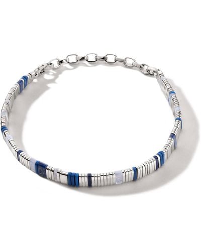 John Hardy Colorblock Choker Necklace In Sterling Silver - Blue