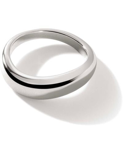 John Hardy Surf 5.5mm Band Ring In Sterling Silver - Metallic