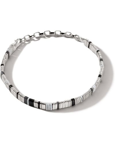 John Hardy Colorblock Choker Necklace In Sterling Silver - Metallic
