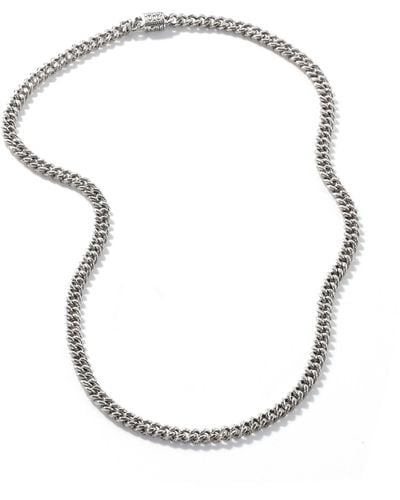 John Hardy Curb Chain Necklace, 7mm In Sterling Silver, 24 - Metallic