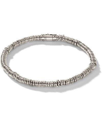 John Hardy Heishi Beaded Bracelet In Sterling Silver - Metallic