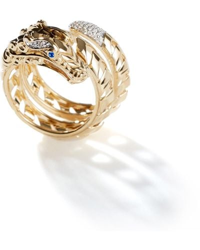 John Hardy Naga Ring In 18k Yellow Gold - Metallic