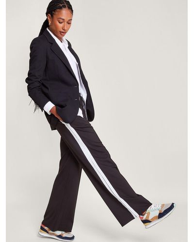 Monsoon Susie Side Stripe Trousers - Black