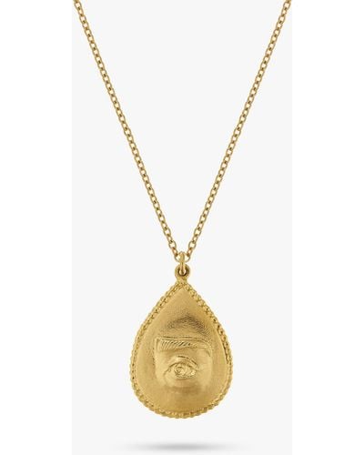 Alex Monroe Token Pendant Necklace - Metallic