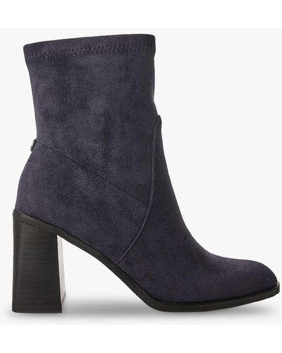Moda In Pelle Marylou Block Heel Ankle Boots - Blue